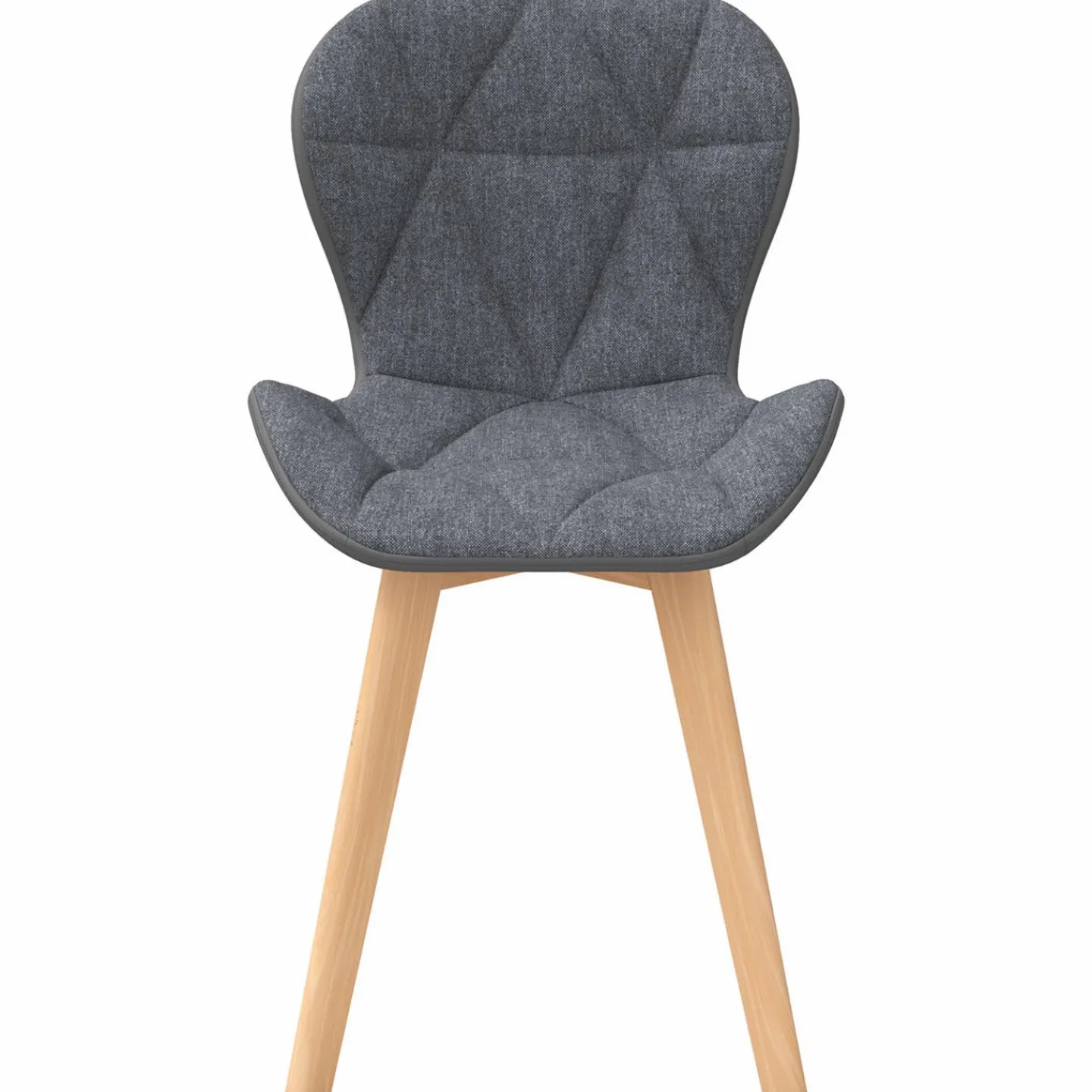 4 chaises en tissu et PU grises*IDMarket Outlet