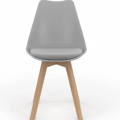 6 chaises scandinaves gris clair*IDMarket Clearance