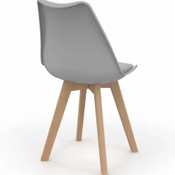 6 chaises scandinaves gris clair*IDMarket Clearance