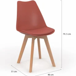 8 chaises scandinaves mix color*IDMarket