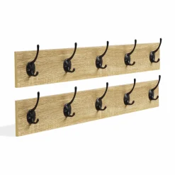 2 portes manteaux muraux design industriel*IDMarket Outlet