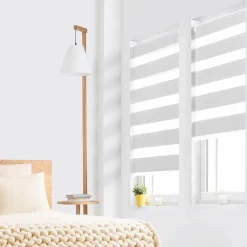 2 Stores jour nuit blanc 45x170 cm*IDMarket Hot