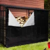Abri bois de chauffage en acier galvanisé avec housse de protection*IDMarket New