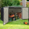Abri de jardin acier galvanisé gris 2,2 m²*IDMarket