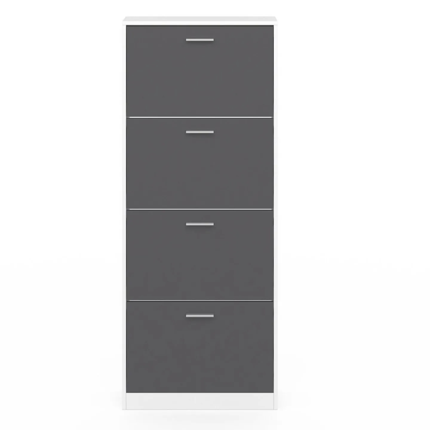 Armoire à chaussures 4 portes grises*IDMarket Sale