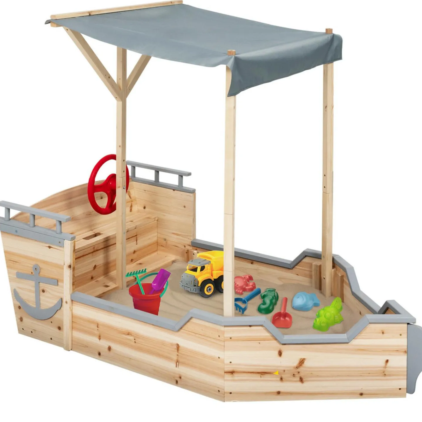 Bac à sable bateau pirate*IDMarket Hot