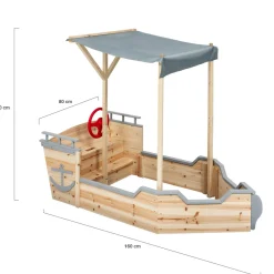 Bac à sable bateau pirate*IDMarket Hot