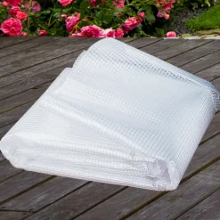 Bâche armée transparente 5x8 m renforcée*IDMarket Outlet