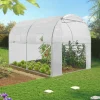 Bâche de rechange pour serre tunnel 6m² blanche*IDMarket Hot