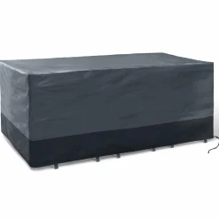 Bâche table de jardin rectangulaire imperméable grise et noire*IDMarket Outlet