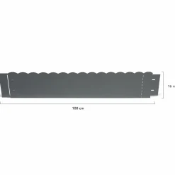Bordures de jardin en acier gris anthracite*IDMarket Outlet