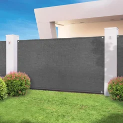 Brise vue 1,2 m x 10 m gris anthracite occultant 300 g m²*IDMarket Sale