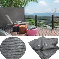 Brise vue 1,80 m x 10 m gris occultant 90 g m²*IDMarket Sale