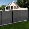 Brise vue 1,5 m x 10 m gris occultant 150 gr/m²*IDMarket Discount