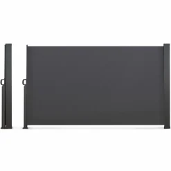 Brise vue enroulable gris 400x180 cm*IDMarket Best