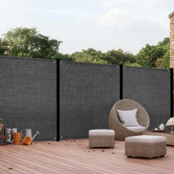 Brise vue gris 1,5 m x 10 m occultant 400 g/m²*IDMarket Hot