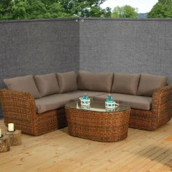 Brise vue gris 1,5m x 10m occultant 300g m²*IDMarket Outlet