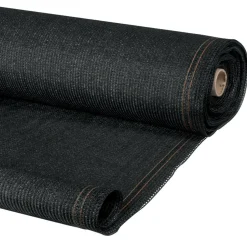 Brise vue 1,5m x 10m noir occultant 220g m²*IDMarket Outlet