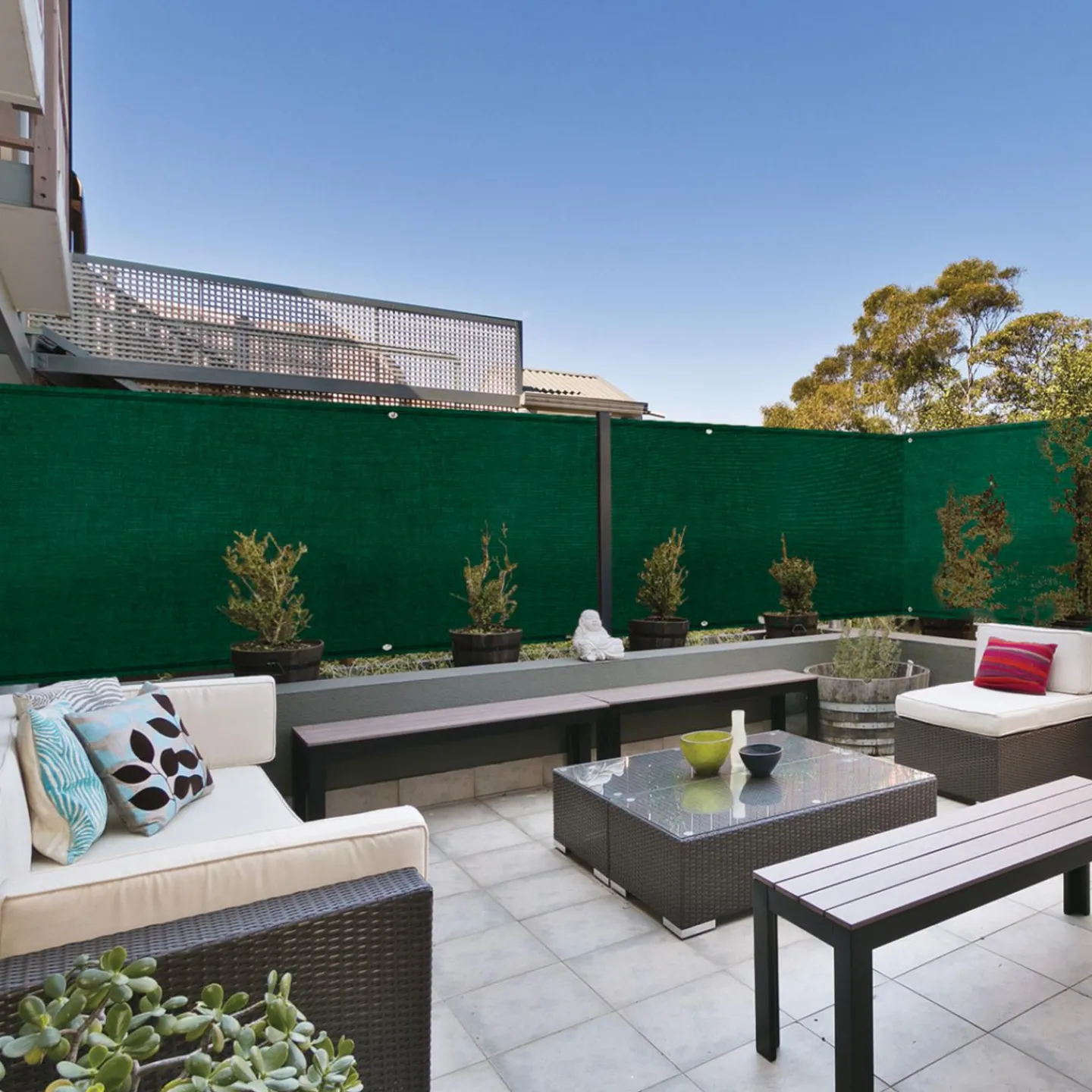 Brise-vue vert 1,5 x 10 m occultant 150 gr/m²*IDMarket Online