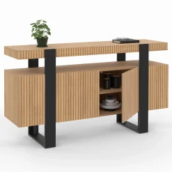 Buffet 4 portes effet lattes*IDMarket Sale