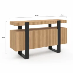 Buffet 4 portes effet lattes*IDMarket Sale