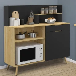 Buffet bas de cuisine hêtre et noir*IDMarket Sale