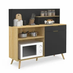 Buffet bas de cuisine hêtre et noir*IDMarket Sale