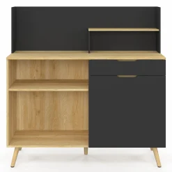 Buffet bas de cuisine hêtre et noir*IDMarket Sale