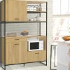 Buffet de cuisine industriel 3 portes 1 tiroir*IDMarket Sale