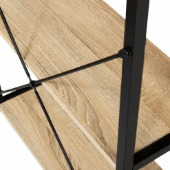 Bureau avec étagères style industriel en métal et bois*IDMarket