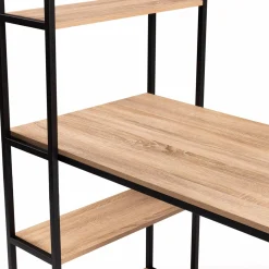 Bureau style industriel en métal et bois*IDMarket Discount
