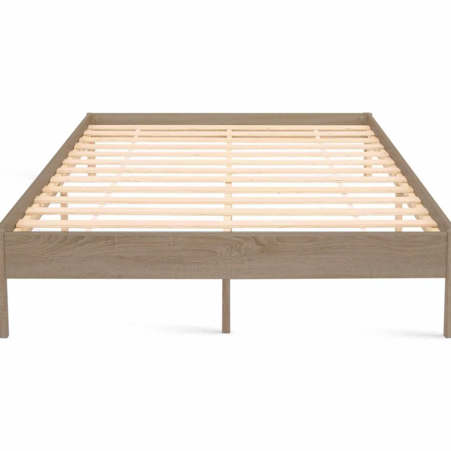 Cadre de lit 140x190 cm effet bois naturel*IDMarket Outlet