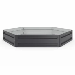 Carrés de potager hexagonale 120 cm gris anthracite : lot de 2*IDMarket Hot