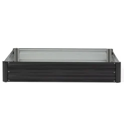 Carrés potager en métal gris*IDMarket New