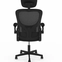 Chaise de bureau ergonomique noire avec roulettes*IDMarket Hot