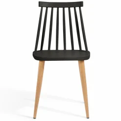 Chaises à barreaux noires style scandinave*IDMarket Clearance