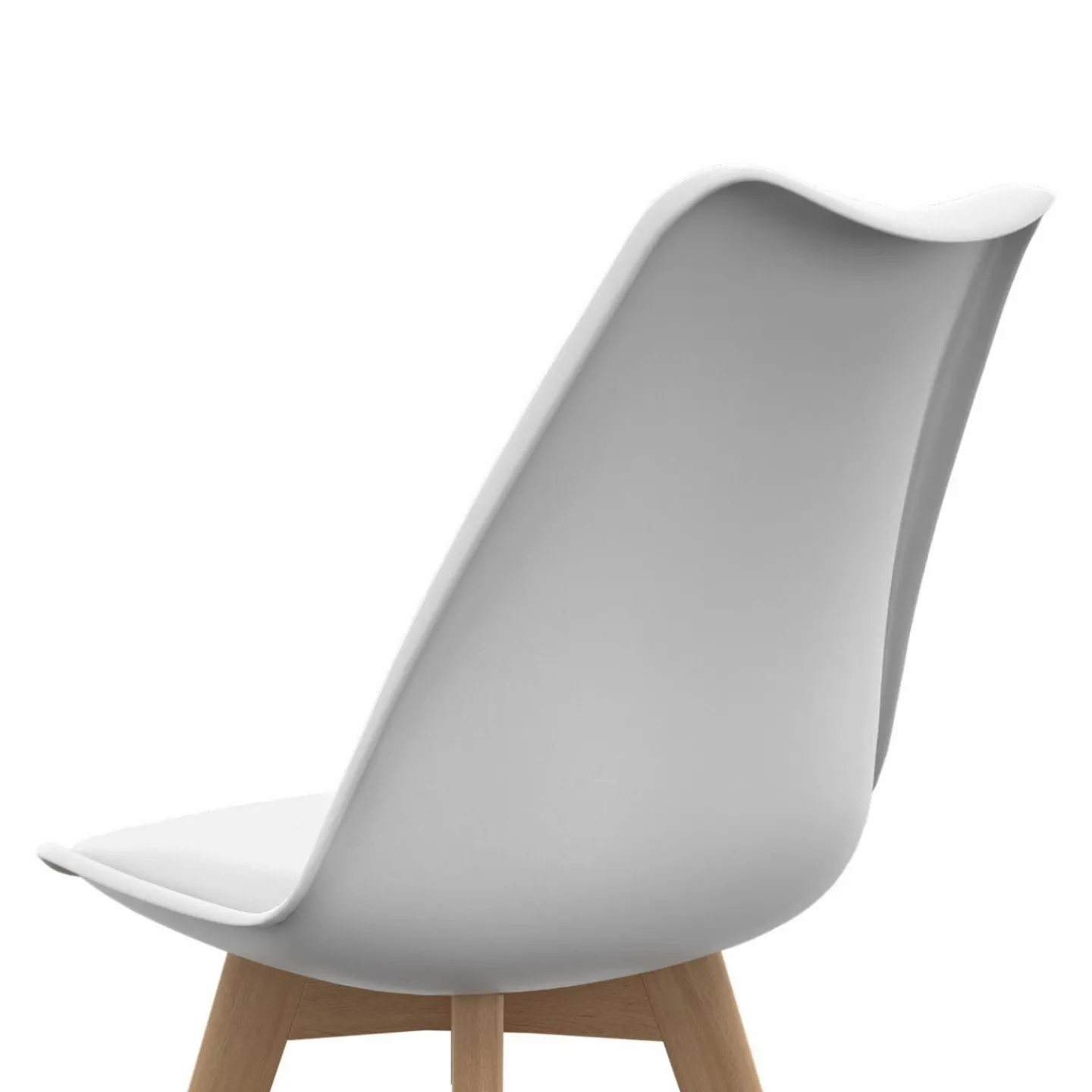 Chaises blanches scandinaves salle à manger : lot de 8*IDMarket Clearance