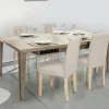 Chaises capitonnées beiges chinées*IDMarket Online