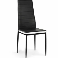 Chaises de salle à manger noires et blanches ROMANE*IDMarket Sale