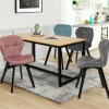 Chaises en velours pastel bleu, gris clair, gris foncé et rose*IDMarket Clearance