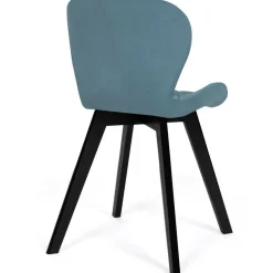 Chaises en velours pastel bleu, gris clair, gris foncé et rose*IDMarket Clearance
