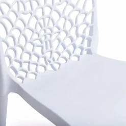 Chaises nid d'abeille blanc : lot de 6*IDMarket Sale