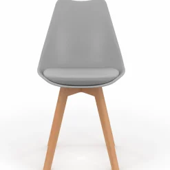 Chaises scandinaves grises avec coussin*IDMarket Clearance
