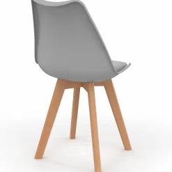 Chaises scandinaves grises avec coussin*IDMarket Clearance
