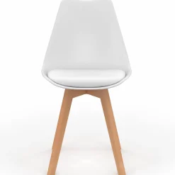 Chaises scandinaves mix color blanc, gris clair et patchworks*IDMarket Sale