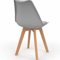 Chaises scandinaves mix color blanc, gris clair et patchworks*IDMarket Sale