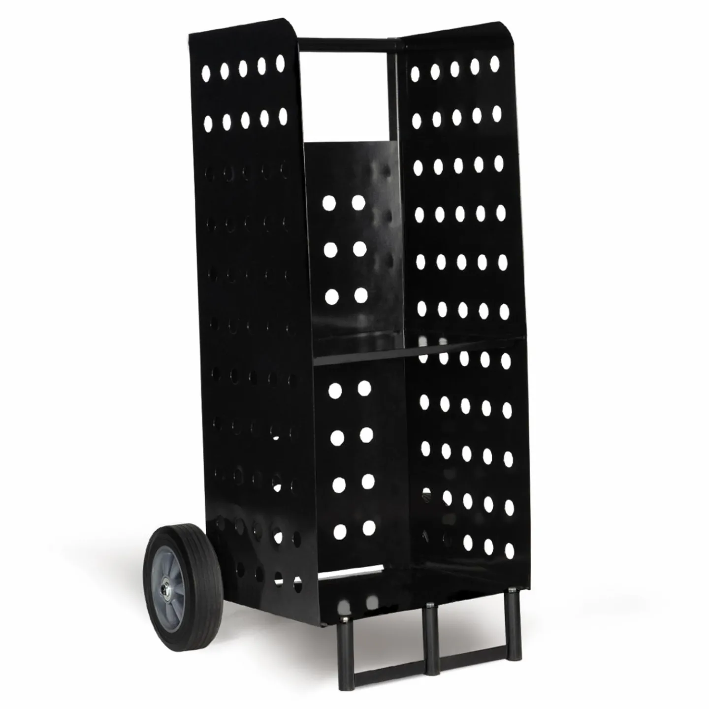 Chariot porte bûches vertical noir*IDMarket Sale