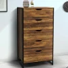 Chiffonnier design industriel 5 tiroirs*IDMarket Best