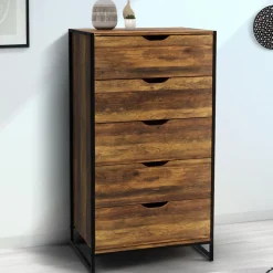 Chiffonnier design industriel 5 tiroirs*IDMarket Best
