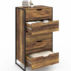 Chiffonnier design industriel 5 tiroirs*IDMarket Best